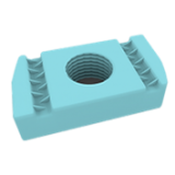 M4 Plain Channel Nut BZP
